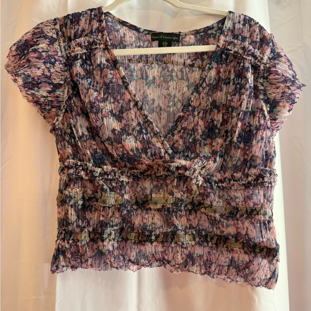 House of Harlow 1960 Multicolor Floral Top